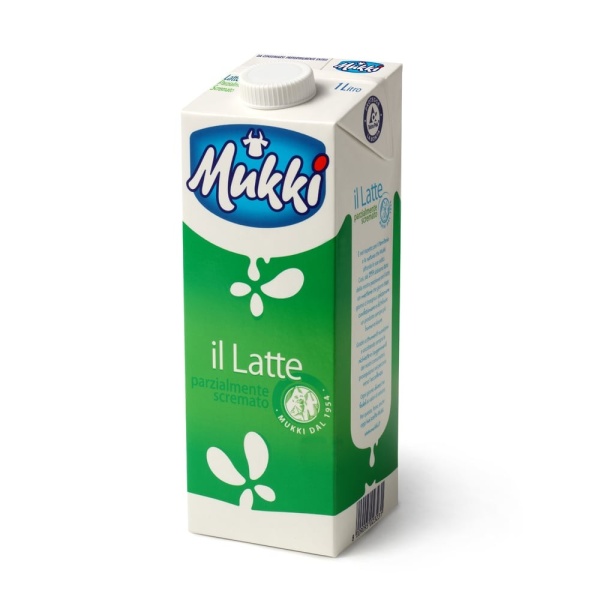 Latte uht parzialmente scremato Mukki